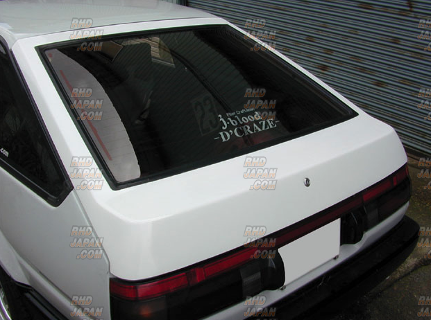 J-Blood Rear Hatch Street with Wiper Hole FRP - AE86